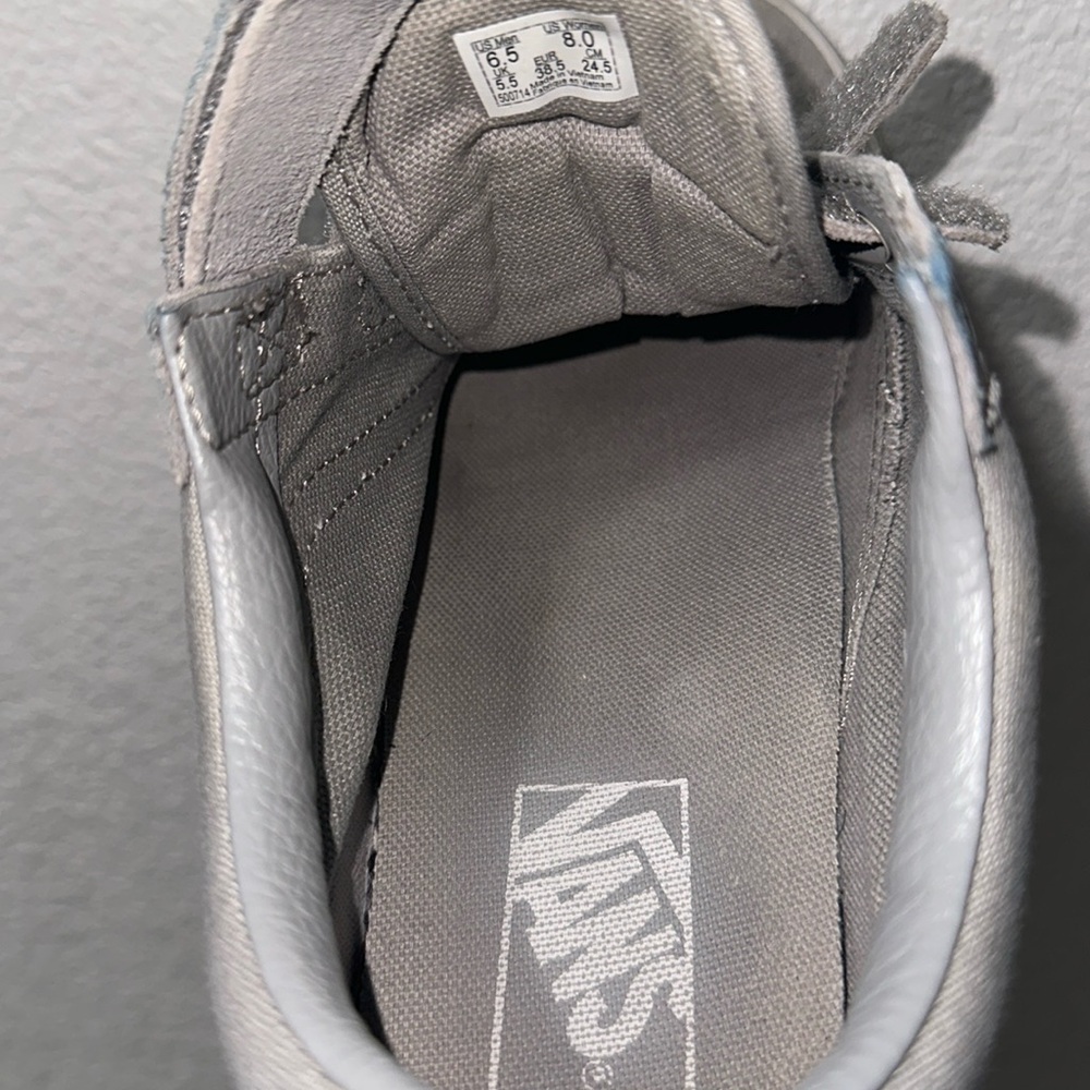 Vans Velcro Gray Shoes Sneakers - Picture 6 of 14